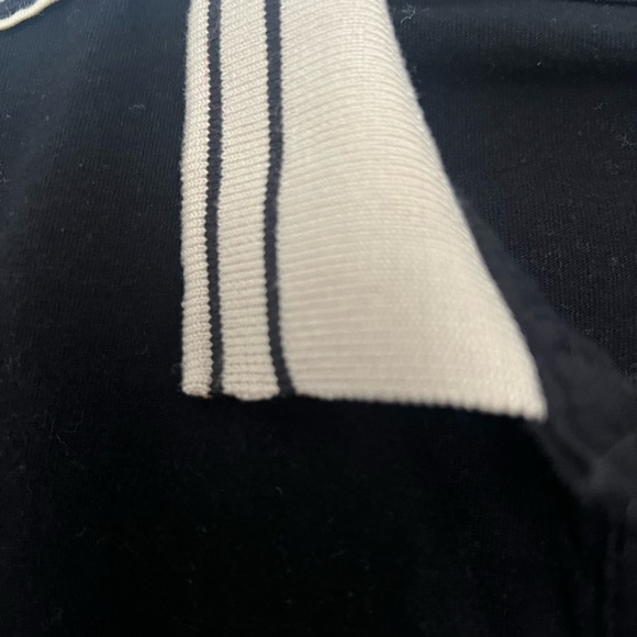 ASOS black/cream polo top size M - Picture 3 of 4
